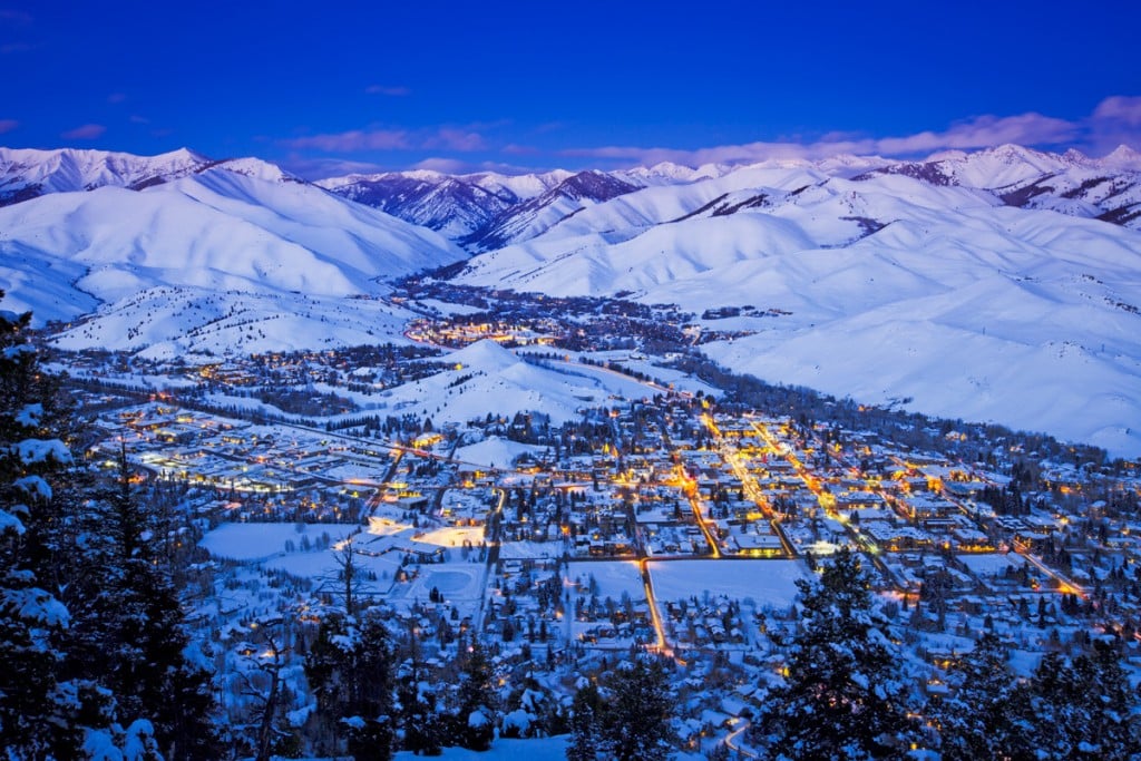 Downtown Ketchum at Night - Sun Valley, ID