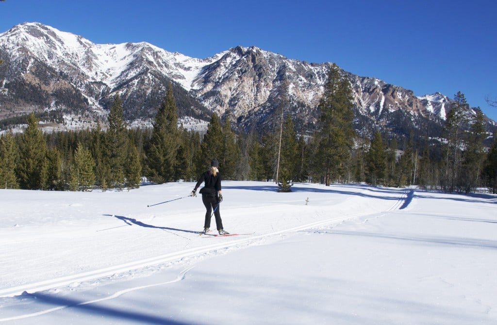 Nordic skiing up at Galena Lodge near Sun Valley, Idaho