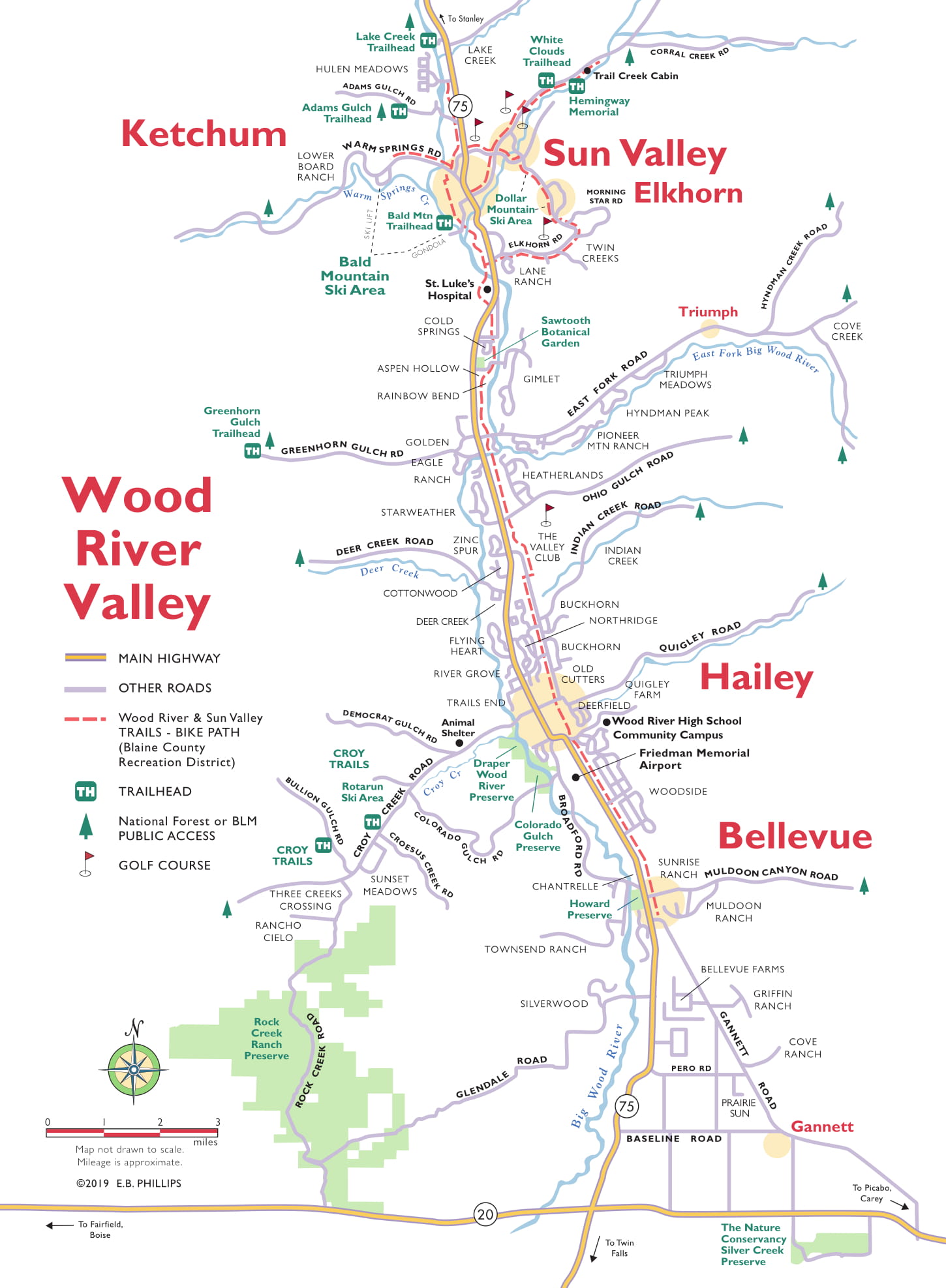 Wood River Valley Idaho Map Ketchum   Sun Valley Area Maps | Visit Sun Valley