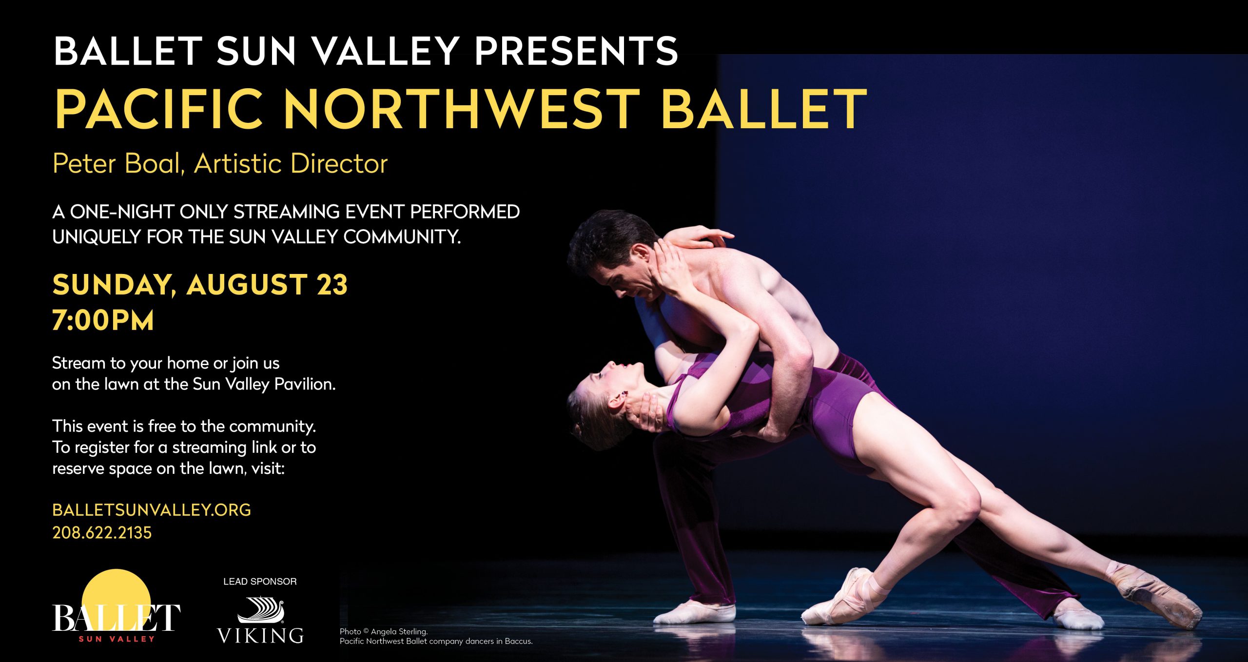 Ballet Sun Valley presents Pacific Northwest Ballet Visit Sun Valley