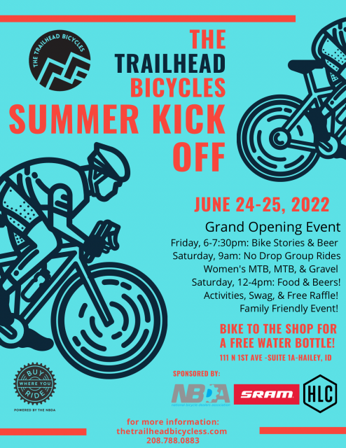 The Trailhead Bicycles Summer Kick Off @ The Trailhead Bicycles | Hailey | Idaho | United States