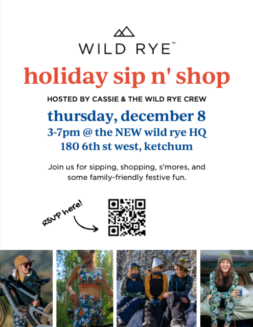 Sip and Shop at Wild Rye! @ Wild Rye HQ | Ketchum | Idaho | United States