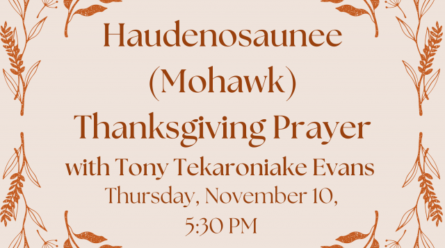 Haudenosaunee (Iroquois) Thanksgiving Prayer @ Hailey Public Library/Town Center West | Hailey | Idaho | United States