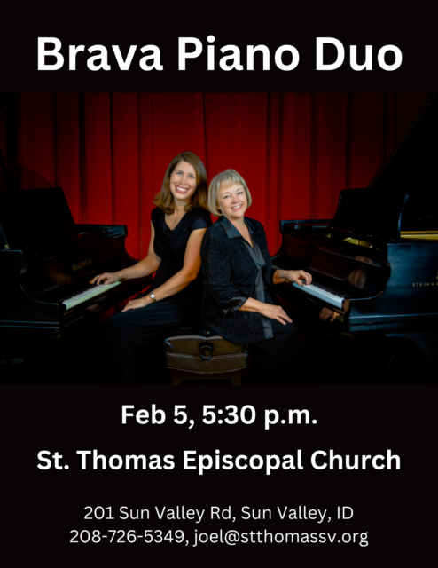 Brava Piano Duo @ St. Thomas Episcopal Church | Sun Valley | Idaho | United States
