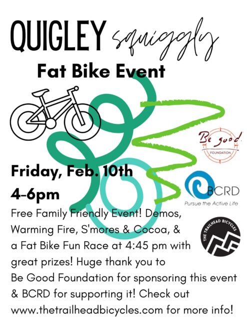 Quigley Squiggly Fat Bike Event @ BCRD Quigley Trails | Hailey | Idaho | United States