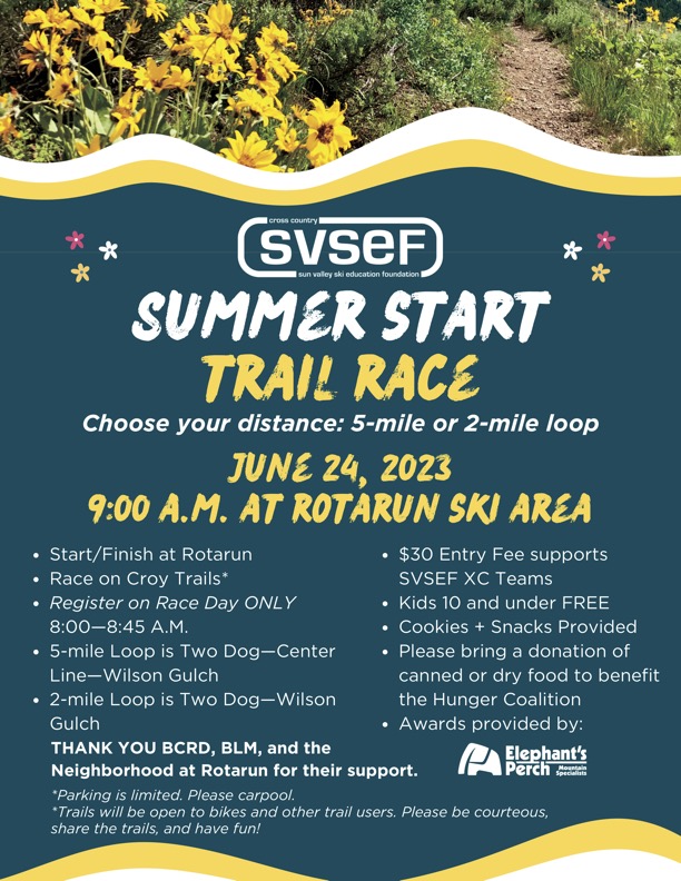 SVSEF XC “Summer Start” Trail Running Race - Visit Sun Valley