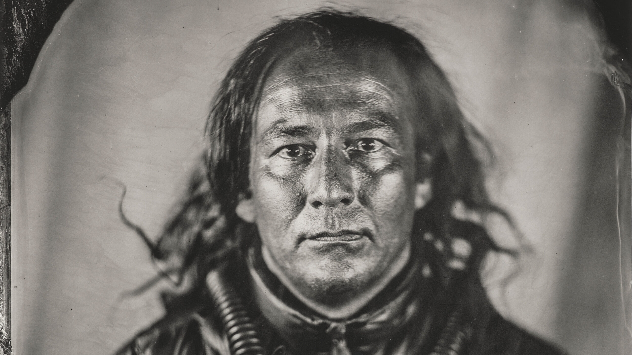 Will Wilson (b. 1969), Will Wilson, citizen of the Navajo Nation, trans-customary Diné artist (detail), 2013, printed 2018, archival pigment print from wet plate collodion scan, 22 x 17 in. Art Bridges. Photography by Brad Flowers.