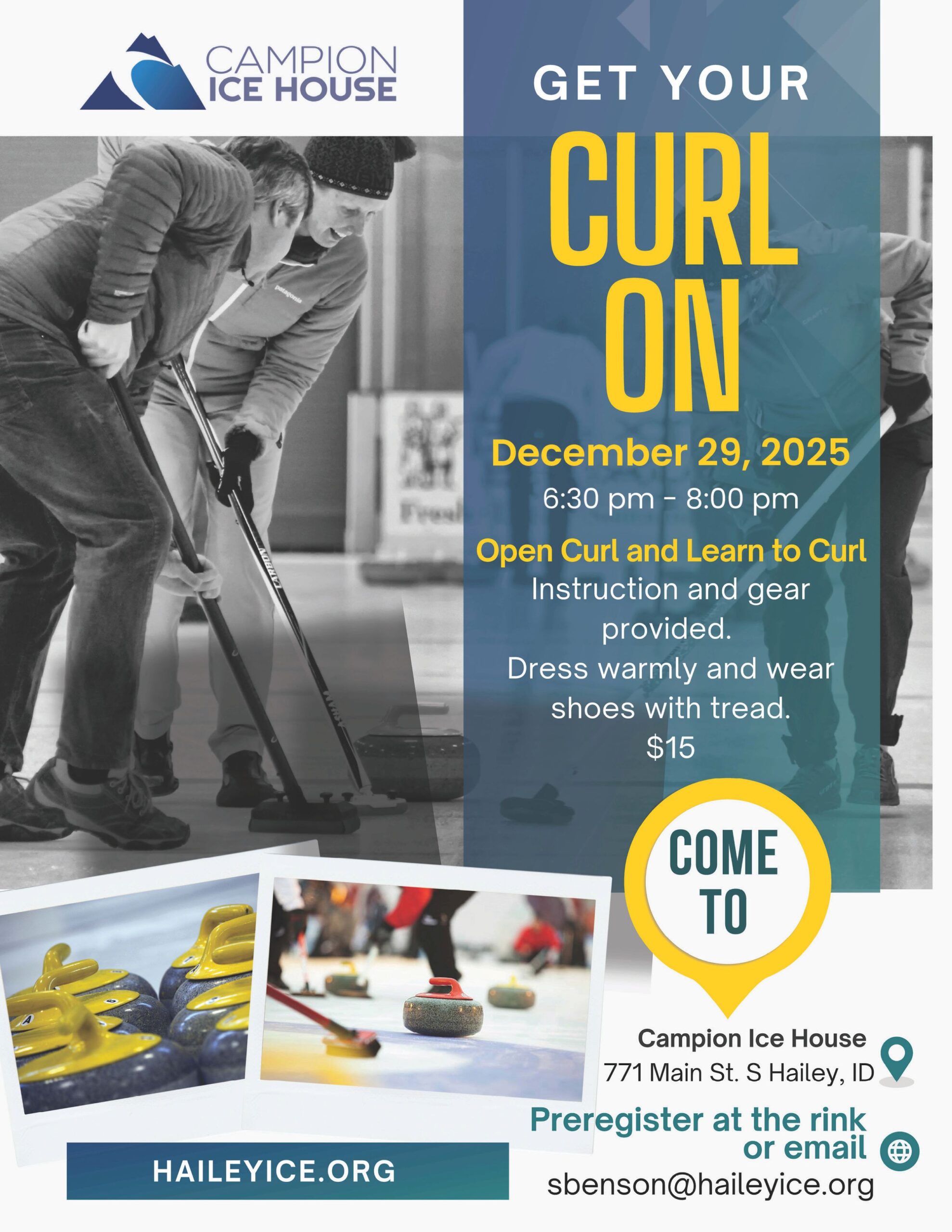 Curling Clinic at the Campion Ice House