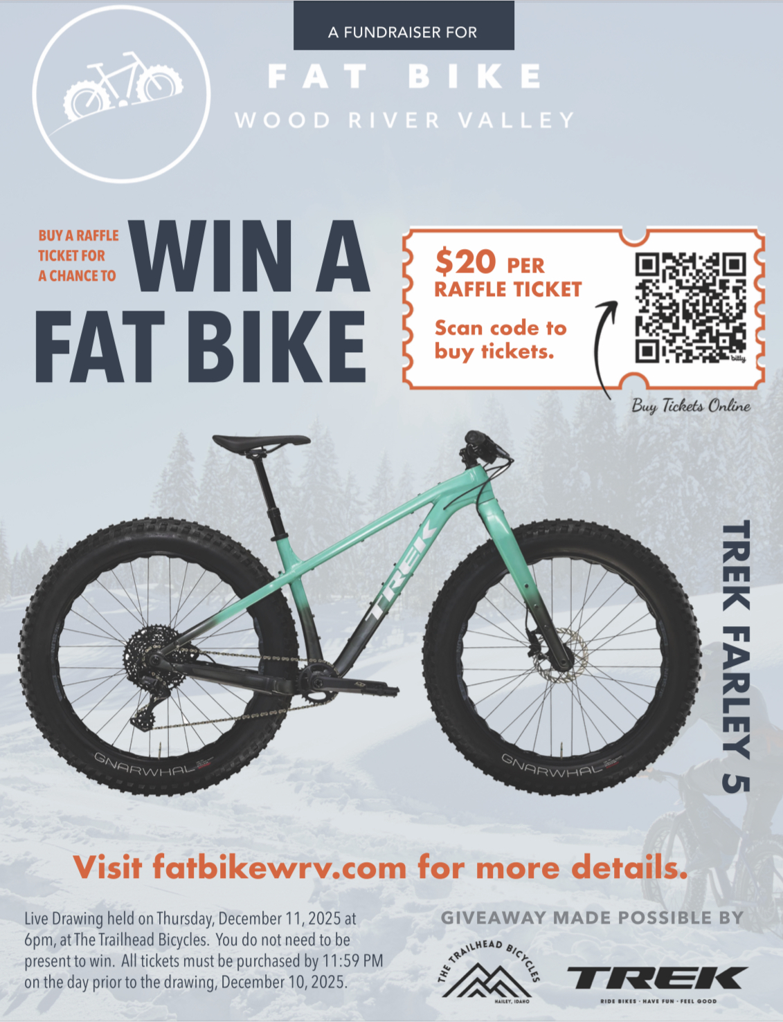 LIVE Raffle Drawing for Fat Bike Wood River Valley Fundraiser