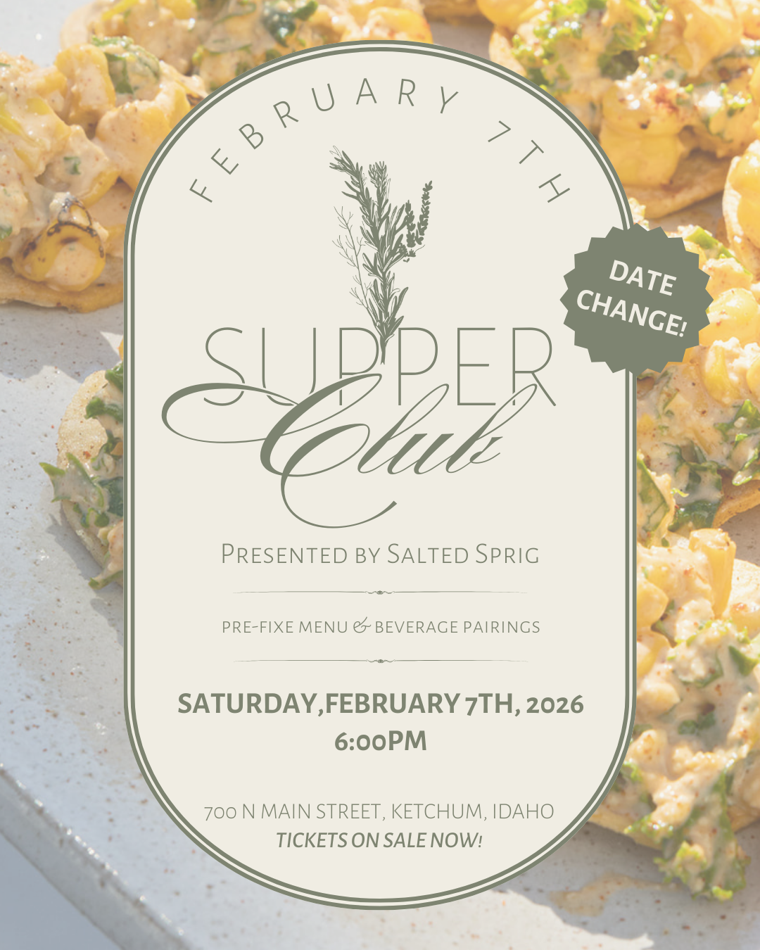 Supper Club with Salted Sprig