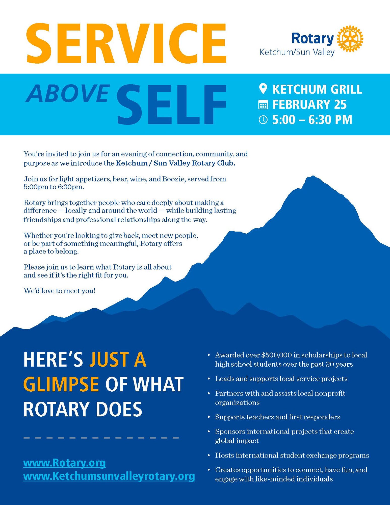 Ketchum / Sun Valley Rotary Club Community Social