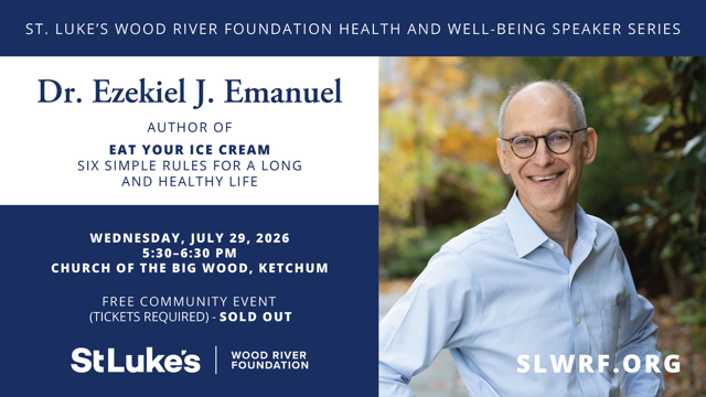 SLWR Foundation Health and Well-being Speaker Series featuring Ezekiel Emanuel, MD PhD