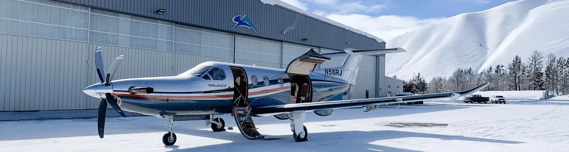 Private jet at the Sun Valley airport
