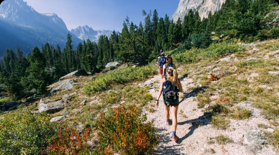 Hiking trail near Sun Valley, Idaho